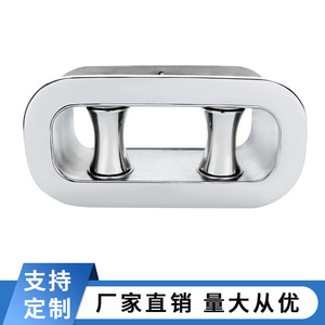 Accessoires de quincaillerie marine en acier inoxydable 316, poulie de guidage à double roue, ancre de treuil, perforation pour yacht - Product Image 3