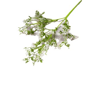 Bouquet artificiel de fleurs de gypsophile simulées en soie blanches à 3 branches pour la décoration de la maison et de mariage - Product Image 2