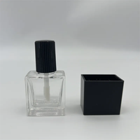 N2036 Usine Vente en gros Tubes de brillant à lèvres de 10ml Bouteilles en verre plat Bouchon Joint brosse Couleur personnalisée OEM/ODM disponible pour l'emballage des lèvres