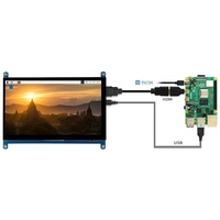 Pantalla Táctil Capacitiva IPS de 7 Pulgadas para Raspberry Pi 3B+/4B