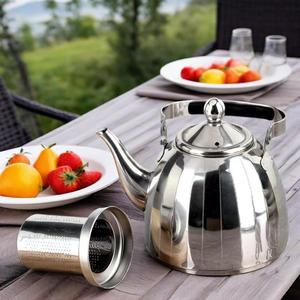 Pinsai Chef Stainless Steel <b>Teapot</b> With Lid Large Capacity Tea Brewing <b>Set</b> For Home Use - Product Image 4