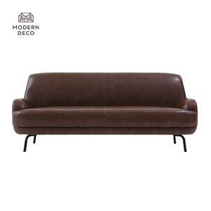 Faux Lederen Bank Modern 3-zits Bruin Voor Woonkamer - Product Image 3