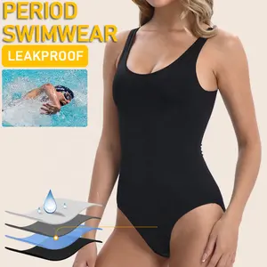 Period Swimsuit Beach Bladder LeakProof Panties Menstruales Bodysuit Underwear Menstrual Swimsuit Swimming Period Swimwear