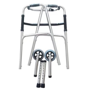 801A 2 Tekerlekli Taşınabilir Yürüteç, Engelli Rehabilitasyon Terapisi Malzemeleri, Yüksekliği Ayarlanabilir ve Hafif - Product Image 1
