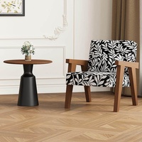 Fauteuil en bois d'occasion à une place, design artistique, pour hôtel, maison d'hôtes, réception, salon de thé commercial, ensemble de sièges.