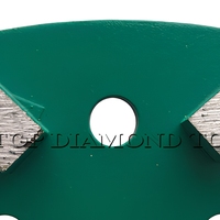 Plaque de meulage diamantée rectangulaire en béton à double segment 20x10x10mm