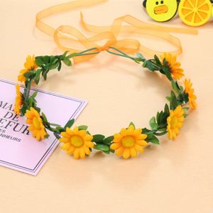 Couronne de fleurs blanche décorative, couronne florale, guirlande lumineuse <span class=keywords><strong>LED</strong></span>, couronne de fleurs, <span class=keywords><strong>bandeau</strong></span> halo pour Noël, élégante - Product Image 6