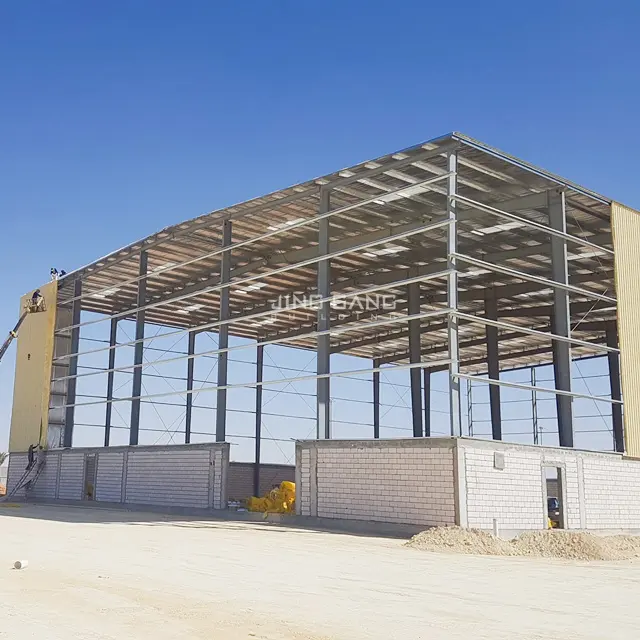 Metal Structure Building 2024 Popular Gable Frame Engineering Prefabricated Construction Structural Steel Warehouse