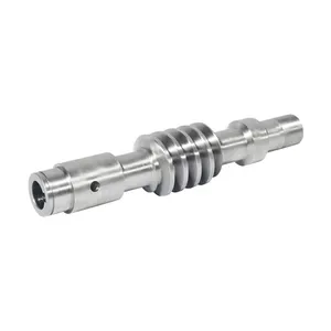 IATF 16949 metal fabrication High precision CNC custom complex stainless steel 45# 40cr gear worm motor shaft