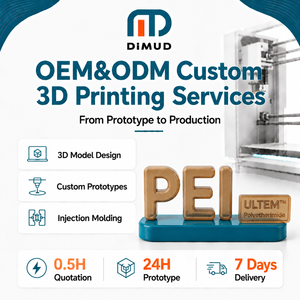 FDM High Temperature <b>3D</b> Printing PEI make Aerospace Engineering Parts Chemical Resistant Advanced Material Manufacturing Service - Product Image 1