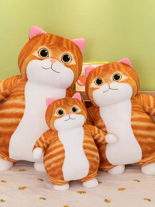 Cute Big Fat Orange <b>Cat</b> <b>Plush</b> Pillow Toy with PP Cotton Filling Internet Celebrity Companion Gift for Unisex - Product Image 3