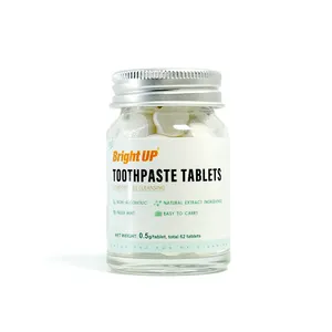 Groothandel Oem Merk Solid Tandpasta Pil Tanden Witter Rook Vlekken Slechte Adem Reizen Draagbare Mondwater Tandpasta Tabletten