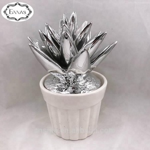 Ceramica faux pianta grassa parco arredamento del ristorante <span class=keywords><strong>con</strong></span> <span class=keywords><strong>vaso</strong></span> - Product Image 2