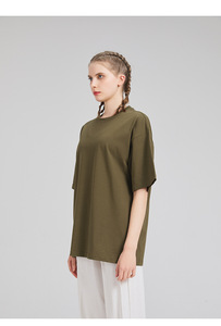 कस्टम सादे भारी कपास टी-शर्ट कस्टम प्रिंट लोगो गर्दन खाली शर्ट 100% कपास टी-शर्ट - Product Image 6