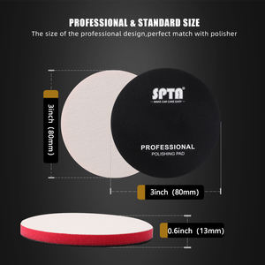 SPTA <span class=keywords><strong>3</strong></span> "مزيل قشر البرتقال وسادة تلميع الدينيم-صف حصى عالمية خطاف وحلقة لسهولة إرفاق لوحة تلميع - Product Image 2