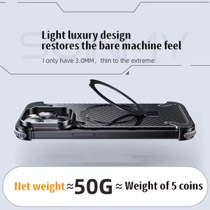 Funda <span class=keywords><strong>de</strong></span> teléfono móvil <span class=keywords><strong>de</strong></span> fibra <span class=keywords><strong>de</strong></span> carbono Mental <span class=keywords><strong>de</strong></span> <span class=keywords><strong>gama</strong></span> <span class=keywords><strong>alta</strong></span> carcasa <span class=keywords><strong>de</strong></span> teléfono móvil <span class=keywords><strong>de</strong></span> lujo <span class=keywords><strong>de</strong></span> negocios Simple para Iphone 16 15 14 13 Plus Pro Max - Product Image 2