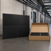 Mur vidéo LCD couleur industriel 49 pouces, cadre de 1,8 mm, luminosité 700 cd/m², fonctionnement continu 24/7 pour affichage ferroviaire