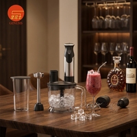 Mixeur Plongeant Électrique 800W 1,5L - Silencieux, Vitesse Variable, Préparateur de Smoothies Automatique, 2 Vitesses, Boîtier en Plastique Anti-Fuite, Idéal Hôtellerie