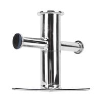 Gemshine Marine Borne d'amarrage marine robuste à croisillon simple en acier inoxydable 316