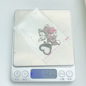 Llavero para teléfono móvil con abalorio de fruta y fresa, <span class=keywords><strong>guitarra</strong></span> Kawaii, corazón, estrella, lazo, llaveros dulces, funda para teléfono, colgante de cadena, llavero Y2K - Product Image 6