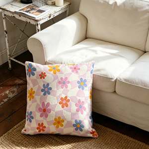 <strong>Funky</strong> Colorful Flower Throw Pillow Covers Y2K Aesthetic Daisy Print Cushion Case for <strong>Sofa</strong> Couch Living Room Home Decor - Product Image 4