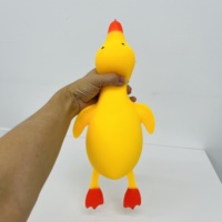 Jouet à presser en forme de canard géant, à remontée lente, anti-stress, en caoutchouc TPR souple, pour enfants et adultes