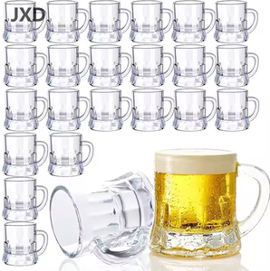 JUXINDA 1pc Mini <span class=keywords><strong>chope</strong></span> à <span class=keywords><strong>bière</strong></span> verre à liqueur verres à liqueur personnalisés à vendre pour fête boisson <span class=keywords><strong>chope</strong></span> à <span class=keywords><strong>bière</strong></span> en plastique - Product Image 2