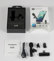 PIX-LINK Hot K9-Microphone Lavalier sans fil pour iPhone Type C Live Broadcast Micro K9