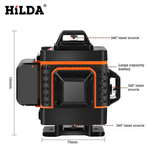 Nivel Láser <span class=keywords><strong>4D</strong></span> de Haz Verde Autonivelante Rotatorio de 360 Grados Horizontal y Vertical de 16 Líneas, Nivel Láser <span class=keywords><strong>4D</strong></span>/<span class=keywords><strong>Hilda</strong></span> <span class=keywords><strong>4D</strong></span>/Nivel Verde - Product Image 5