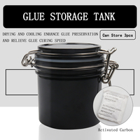 Conteneur de stockage scellé pour colle à cils en gros, marque privée, réservoir de stockage pour colle à cils adhésive, outil de maquillage