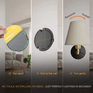 Lampe murale sans fil rechargeable magnétique détachable avec batterie amovible, <span class=keywords><strong>veilleuse</strong></span> LED à commande tactile pour couloir intérieur - Product Image 5