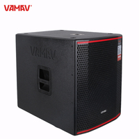 VAMAV Pro Audio NOVA AX18S Subwoofer Activo Profesional de Madera de 18 pulgadas, 1000W RMS, DSP Effects, Clase D para Escenario