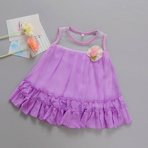 สินค้าใหม่ แฟชั่นเด็กผู้หญิง ชุดเดรสสั้น ชุดฤดูร้อนสำหรับเด็ก ขายส่ง - Product Image 4