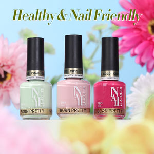 जन्म सुंदर प्रो 15 मिलीलीटर पेशेवर कार्बनिक शाकाहारी नाखून लैसर रंग ग्लिटर तेल आधारित हवा सूखे सामान्य नाखून पॉलिश थोक के लिए - Product Image 3