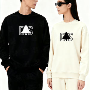 Sudadera de Cuello Redondo Unisex de Gran Tamaño, Holgada, de Felpa de Algodón de Alta Calidad con Diseño de Logotipo Personalizado al por Mayor - Product Image 3