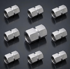 Raccord <span class=keywords><strong>de</strong></span> valve en acier inoxydable 316L, raccord femelle égal, couplage Bayou-Lok NPT BSP, connecteur <span class=keywords><strong>de</strong></span> tuyau - Product Image 2