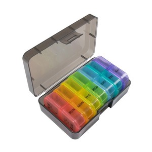 Wholesale 7 Days 14 Grid Dustproof Medicine Storage <b>Box</b> <b>Plastic</b> Rectangle Sub-<b>Box</b> with Aluminum for Food Load Capacity 5kg - Product Image 4