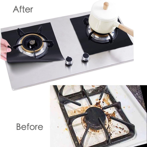 Tappetini Protettivi Riutilizzabili per Fornelli a <span class=keywords><strong>Gas</strong></span>, Resistenti all'Olio, Protezione per Superfici di Cucina, Copertura per Bruciatori - Product Image 2