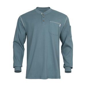 Nhà máy cung cấp Áo sơ mi giản dị chống cháy Phi Hành Đoàn t Áo Sơ Mi Hàn làm việc FR chống cháy Áo sơ mi FRC - Product Image 5