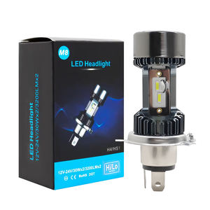 หลอดไฟหน้ารถจักรยานยนต์ M8 H4 LED 6000K DC12V-24V 3200lm 30W 10เลนส์อุปกรณ์เสริมใหม่รับประกัน2ปี GUangdong - Product Image 1