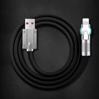 Cable de Carga Rápida de 60W y 6A, Cable de Datos de Silicona Líquida, Cable de Carga para Teléfono y Cámara de Aleación de Zinc Ligero, Compatible con Computadoras