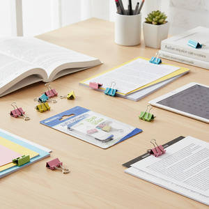 Mengfu M-0135 Confezione da 5 Fermagli Multicolore da 25mm per Organizzazione Documenti, in Acciaio Magnetico, Made in China - Product Image 3