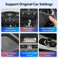 Junsun Wireless CarPlay Pour BMW E60 E90 AndroidCar Radio Pour BMW Série 5 E60 E61 E63 E64 E90 E91 E92 Multimédia GPS Autoradio
