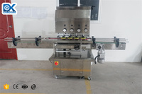 Máquina Tapadora Automática para Botellas de Plástico con Tapones de Rosca y Aplicadores de Esponja