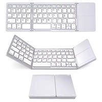 Keyboard Mini Lipat Portabel B028, Keyboard Nirkabel Bt Isi Ulang, Keyboard Perjalanan untuk Android, Laptop, PC, Tablet
