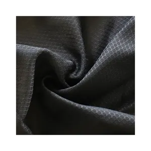 Siyah fabrika doğrudan polyester nefes hava örgü kumaş yumuşak 3D Spacer sandviç Polyester hava örgü kumaş maskesi