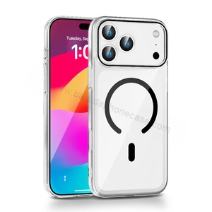 Nuovo non diventa mai giallo serie trasparente custodia rigida per <span class=keywords><strong>iPhone</strong></span> 15 16 17 <span class=keywords><strong>Pro</strong></span> Max <span class=keywords><strong>Cover</strong></span> cellulare magnetica - Product Image 5
