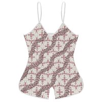 Combinaison de sport courte une pièce pour femme, imprimé personnalisé, fines bretelles, col en V, combishort d'été pour femme, motif Hawaïen Puakenikeni Lei