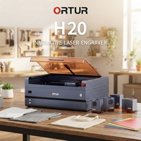 Graveur laser à diode H20 20W haute puissance, machine de découpe laser CNC de bureau, multi-matériaux bois, métal, MDF, papier, plastique
