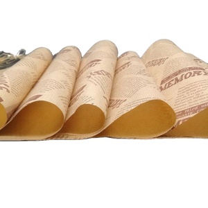 China Supplier Custom logo Food Grade Papel De Alimentos Para Embalagens De Kebab Greaseproof <b>Paper</b> - Product Image 4